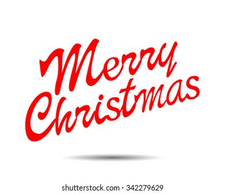 Merry Christmas typography. Vector Lettering