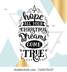 Merry Christmas. Typography. Vector logo, text design. Greeting card.