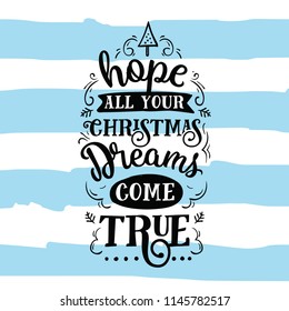 Merry Christmas. Typography. Vector logo, text design. Greeting card.