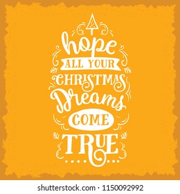 Merry Christmas. Typography. Vector logo, text design. Greeting card.
