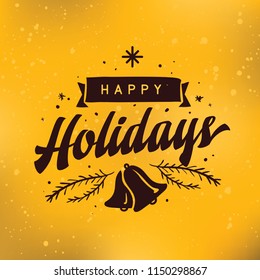 Merry Christmas. Typography. Vector logo, text design. Greeting card.