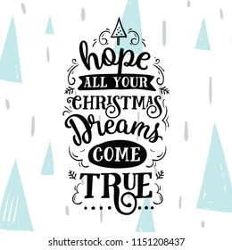 Merry Christmas. Typography. Vector logo, text design. Greeting card.
