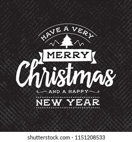 Merry Christmas. Typography. Vector logo, text design. Greeting card.
