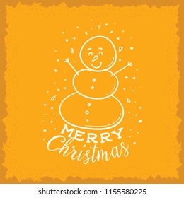 Merry Christmas. Typography. Vector logo, text design. Greeting card.