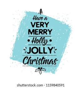 Merry Christmas. Typography. Vector logo, text design. Greeting card.