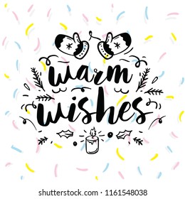 Merry Christmas. Typography. Vector logo, text design. Greeting card.