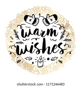 Merry Christmas. Typography. Vector logo, text design. Greeting card.