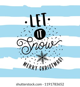 Merry Christmas. Typography. Vector logo, text design. Greeting card.