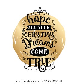 Merry Christmas. Typography. Vector logo, text design. Greeting card.