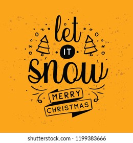 Merry Christmas. Typography. Vector logo, text design. Greeting card.