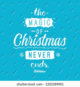 Merry Christmas. Typography. Vector logo, text design. Greeting card.