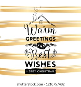 Merry Christmas. Typography. Vector logo, text design. Greeting card.