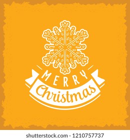 Merry Christmas. Typography. Vector logo, text design. Greeting card.