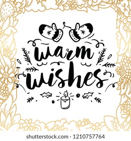 Merry Christmas. Typography. Vector logo, text design. Greeting card.