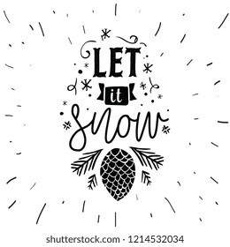 Merry Christmas. Typography. Vector logo, text design. Greeting card.