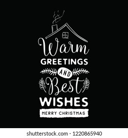 Merry Christmas. Typography. Vector logo, text design. Greeting card.
