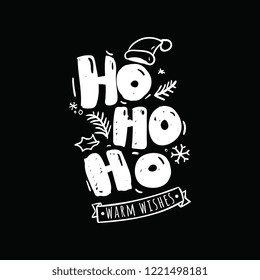 Merry Christmas. Typography. Vector logo, text design. Greeting card.