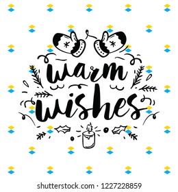 Merry Christmas. Typography. Vector logo, text design. Greeting card.