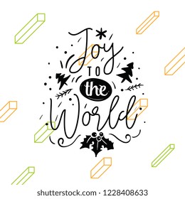 Merry Christmas. Typography. Vector logo, text design. Greeting card.
