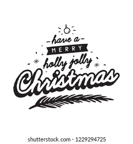  Feliz Navidad. Tipografía. Logo vector, diseño de texto.Tarjeta de felicitación.