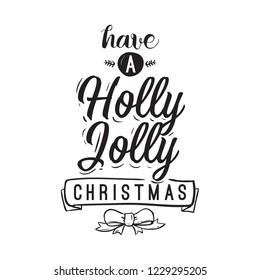 Merry Christmas. Typography. Vector logo, text design. Greeting card.