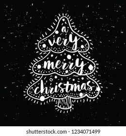 Feliz Navidad. Tipografía. Logo vector, diseño de texto. Tarjeta de felicitación.