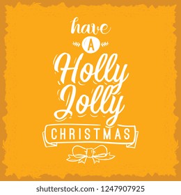 Merry Christmas. Typography. Vector logo, text design. Greeting card.