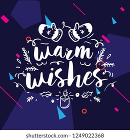 Merry Christmas. Typography. Vector logo, text design. Greeting card.