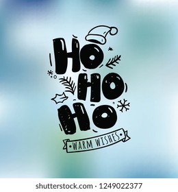 Merry Christmas. Typography. Vector logo, text design. Greeting card.