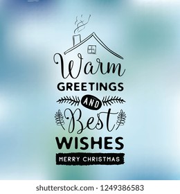 Merry Christmas. Typography. Vector logo, text design. Greeting card.