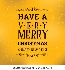 Merry Christmas. Typography. Vector logo, text design. Greeting card.