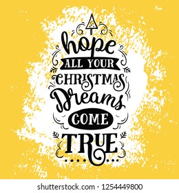 Merry Christmas. Typography. Vector logo, text design. Greeting card.