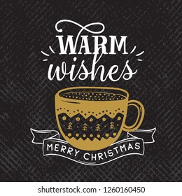 Merry Christmas. Typography. Vector logo, text design. Greeting card.