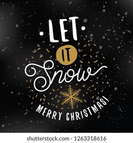 Merry Christmas. Typography. Vector logo, text design. Greeting card.