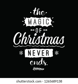 Merry Christmas. Typography. Vector logo, text design. Greeting card.