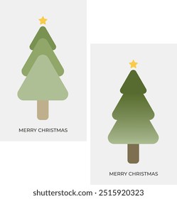 Merry Christmas. Typography. Vector logo, text design. Greeting card.