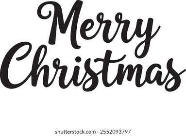 merry christmas, typography, vector, Silhouette.