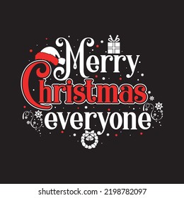 Merry Christmas typography vector Tshirt designs for Christmas holiday of USA will be held on December 25. Vector Santa silhouette, Vector deer. Christmas dog, wine beer lover design. Merry Christmas