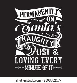 Merry Christmas typography vector Tshirt designs for Christmas holiday of USA will be held on December 25. Vector Santa silhouette, Vector deer. Christmas dog, wine beer lover design. Merry Christmas