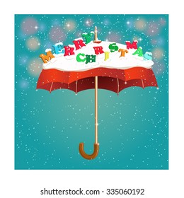 merry christmas umbrella