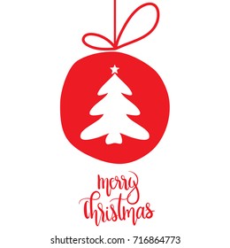 Merry Christmas ,unique hand drawn typographic poster.Vector art.Perfect design for cards, wallpaper, posters ,banners ,invitations. Xmas design.