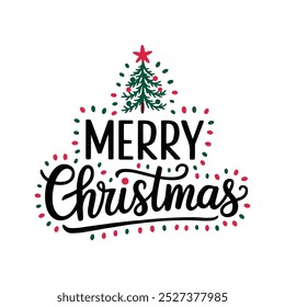 A merry christmas vector art 