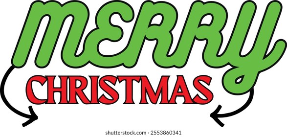 Merry Christmas vector art with elegant typography and festive calligraphy design. Perfect for holiday cards, seasonal decorations, posters, and creative projects. Fully editable for versatile use.
