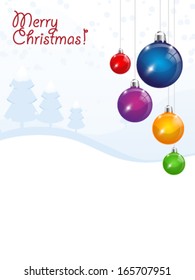 Merry Christmas - vector background