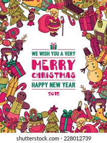 Merry Christmas. Vector background
