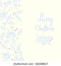 Merry christmas. vector background