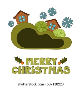 Merry Christmas vector background 