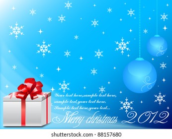 Merry Christmas Vector Background Set