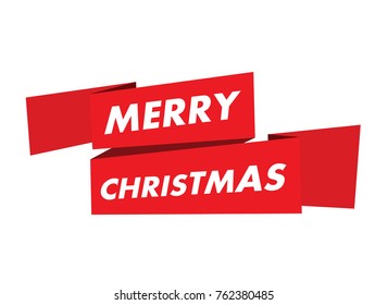 merry christmas vector banner icon logo template