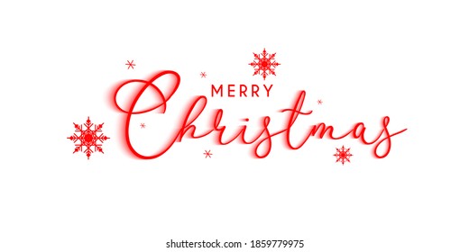 MERRY CHRISTMAS vector brush calligraphy banner,poster with flourishes